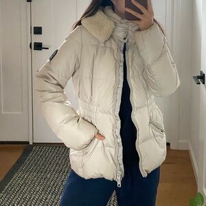 Coach down puffer w/ removable fur